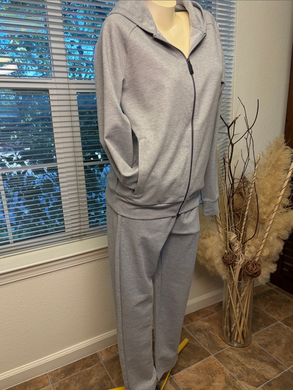 32 Degrees Light Gray Hooded Tracksuit Pantsuit